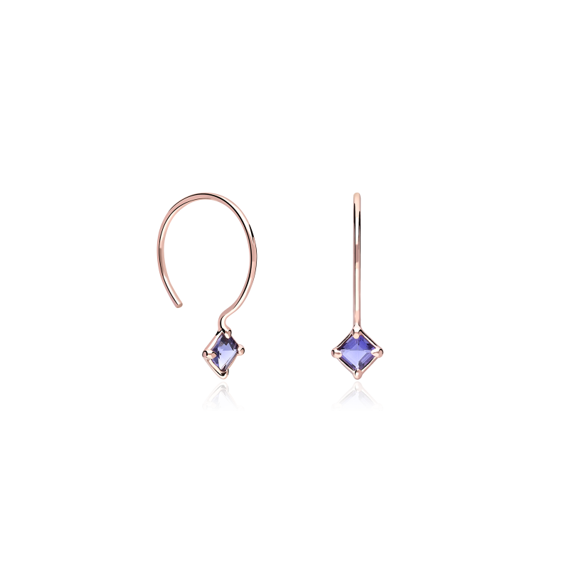 Pendientes Itemporality Plata de ley Baño Oro 18k SEA-304-072-UU
