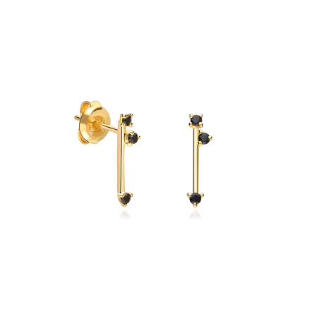 Pendientes Itemporality Plata de ley Baño Oro 18k SEA-202-093-UU