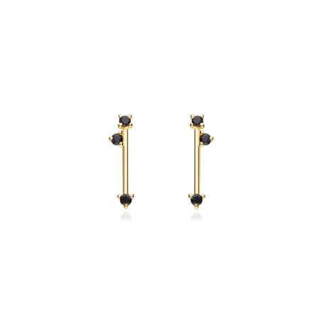 Pendientes Itemporality Plata de ley Baño Oro 18k SEA-202-093-UU