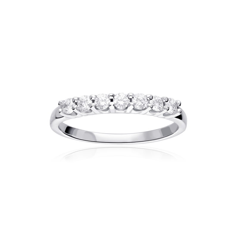 Anillo  "Parma" Oro Blanco 18k  y Diamantes 0.52 cts