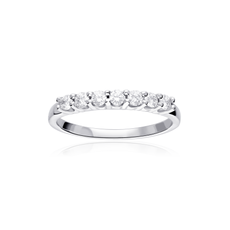 Anillo  "Parma" Oro Blanco 18k  y Diamantes 0.52 cts