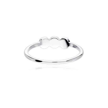 Anillo "San Giovanni" Oro Blanco 18k y Diamantes 0,18 cts