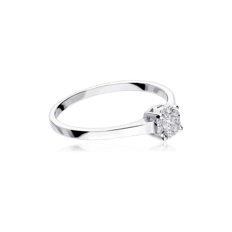 Anillo Oro 18k y diamantes 0.16cts "Monza"