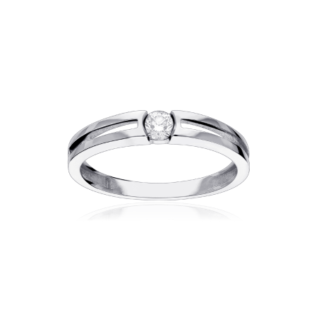 Anillo Oro 18k y Diamante 0.15cts "Cesena"