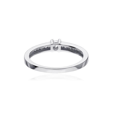 Anillo "Caserta" Oro 18k y Diamantes 0.18 cts
