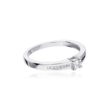 Anillo "Caserta" Oro 18k y Diamantes 0.18 cts