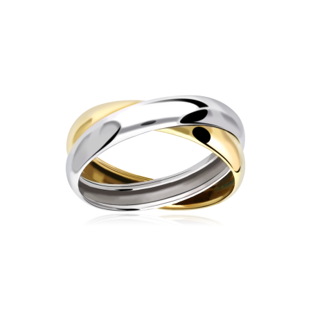 Anillo "Olera" Oro Bicolor 18k