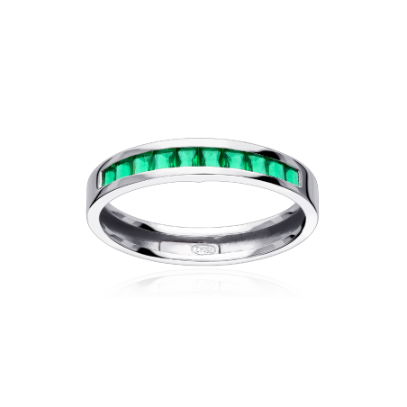 Anillo Oro 18k y esmeraldas "Guelmin"
