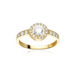 Anillo Oro 18k y circonitas "Moria"