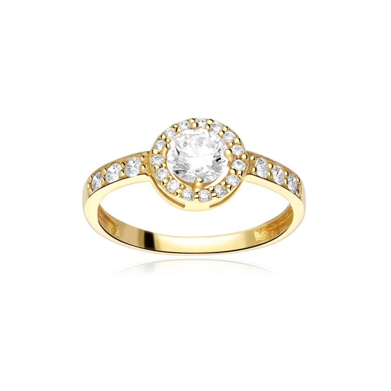 Anillo Oro 18k y circonitas "Moria"