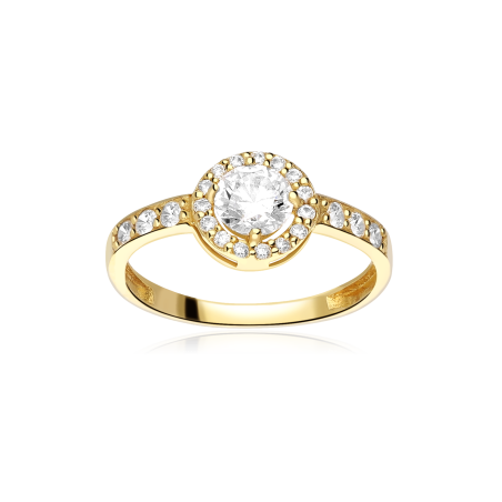 Anillo Oro 18k y circonitas "Moria"