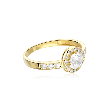 Anillo Oro 18k y circonitas "Moria"