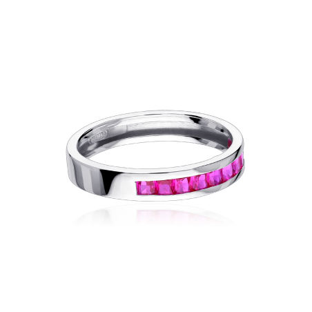 Anillo Oro 18k y rubíes "Guelmin"