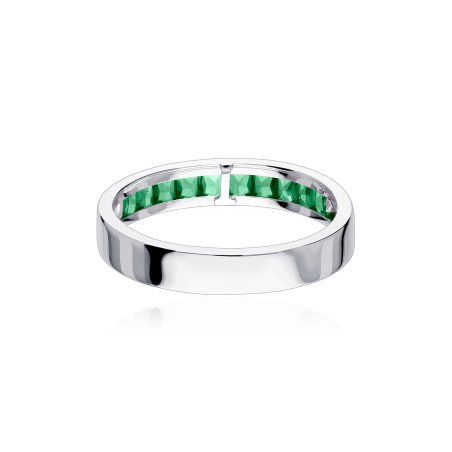 Anillo Oro 18k y esmeraldas "Guelmin"