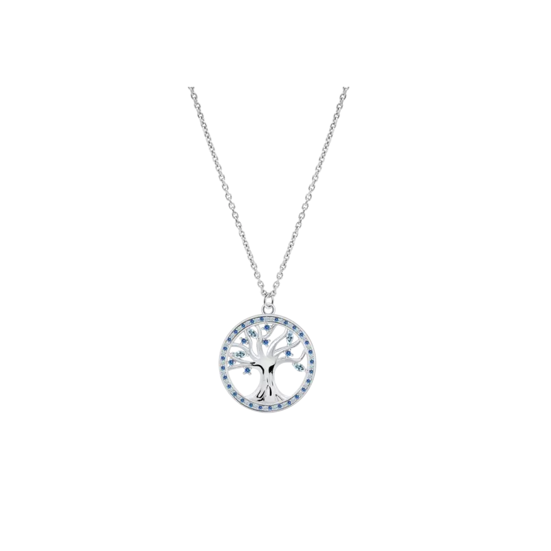 Collar Lotus Silver Árbol de la vida Rainbow LP3708-1/4