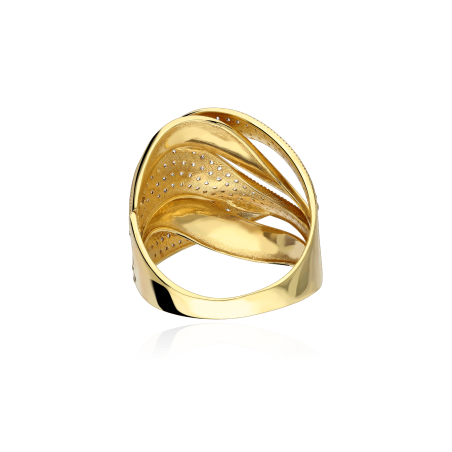 Anillo "Supreme"  de Oro 18k y circonitas