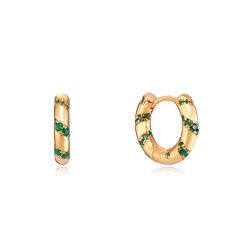 Pendientes Viceroy elegant plata circonitas verdes baño oro 13130E100-32