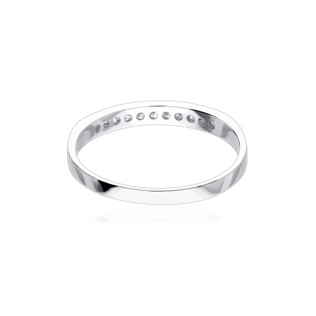 Anillo "Bérgamo" Oro Blanco 18k y Diamantes 0.20 cts