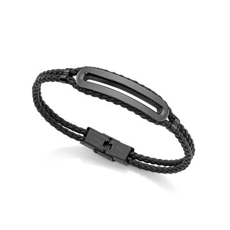 Pulsera Viceroy Acero y Piel Hombre 15127P01010