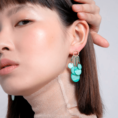 Pendientes Viceroy plata circonitas verdes 13192E100-92