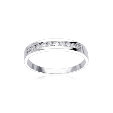 ANILLO "MARGOT" ORO BLANCO 18K Y DIAMANTES 0.25 CTS