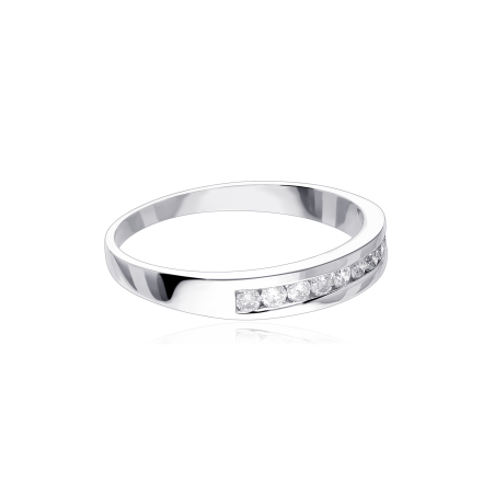 ANILLO "MARGOT" ORO BLANCO 18K Y DIAMANTES 0.25 CTS