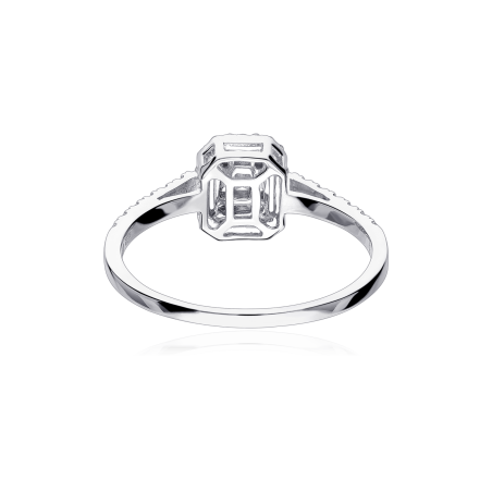 Anillo Oro Blanco 18k con Diamantes "Adorf"