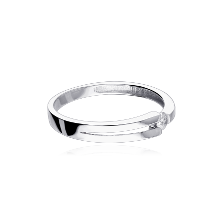 Anillo Oro 18k y diamantes 0.08cts "Pavía"