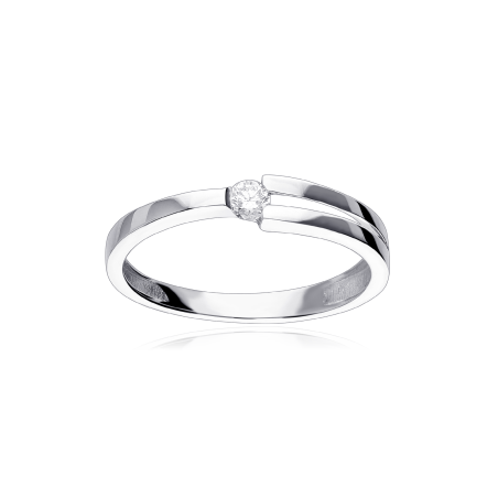 Anillo Oro 18k y diamantes 0.08cts "Pavía"