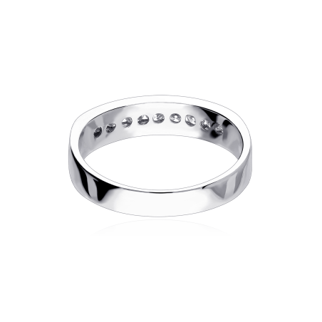Anillo "Perugia" Oro Blanco 18k y Diamantes 0.40 cts