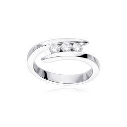 Anillo Oro 18k y diamantes 0.30cts "Brescia"