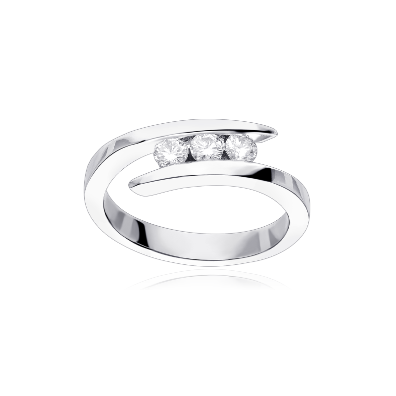 Anillo Oro 18k y diamantes 0.30cts "Brescia"