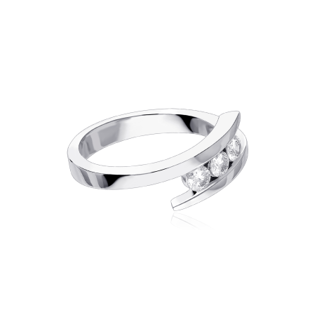 Anillo Oro 18k y diamantes 0.30cts "Brescia"