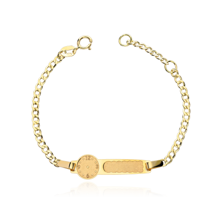 Esclava Oro 18k infantil "Clock"