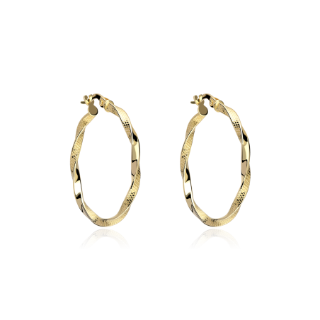 Aros Oro 18k 25mm "Emmeline"