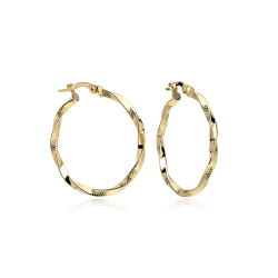 Aros Oro 18k 25mm "Emmeline"