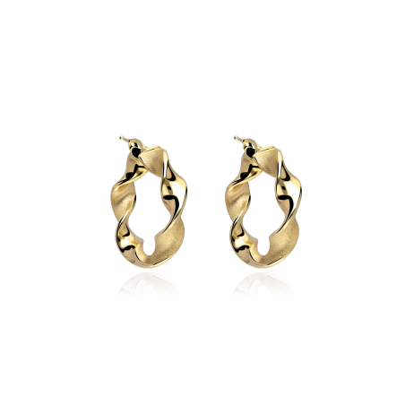 Aros Oro 18k 20mm "Kahlo"