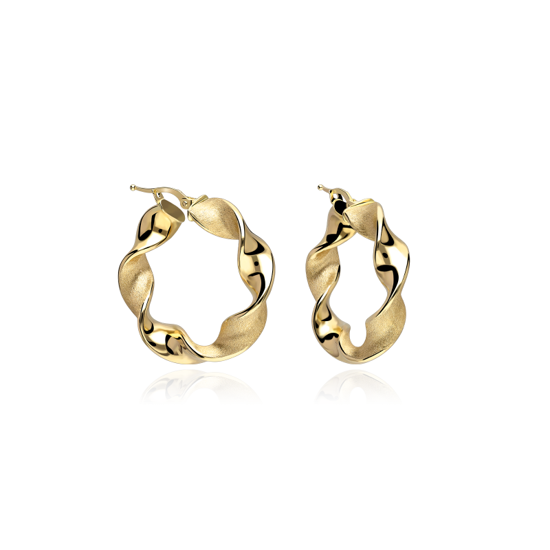 Aros Oro 18k 20mm "Kahlo"