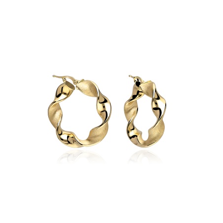 Aros Oro 18k 20mm "Kahlo"