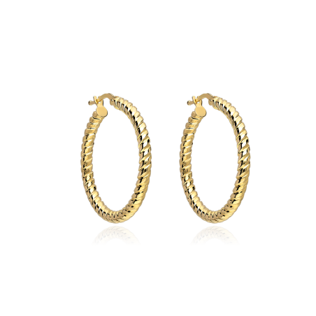 Aros Oro 18k 30mm "Parks"