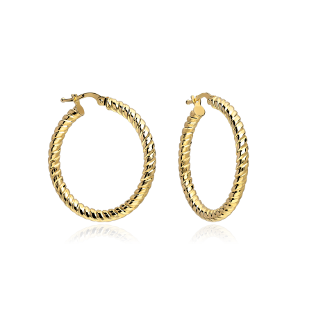 Aros Oro 18k 30mm "Parks"