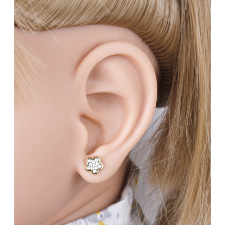 Pendientes Oro 18k y circonitas "Camila"