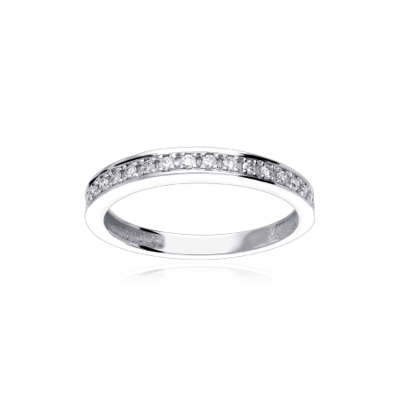 Anillo "Terni" Oro Blanco 18k y Diamantes 0.20 cts
