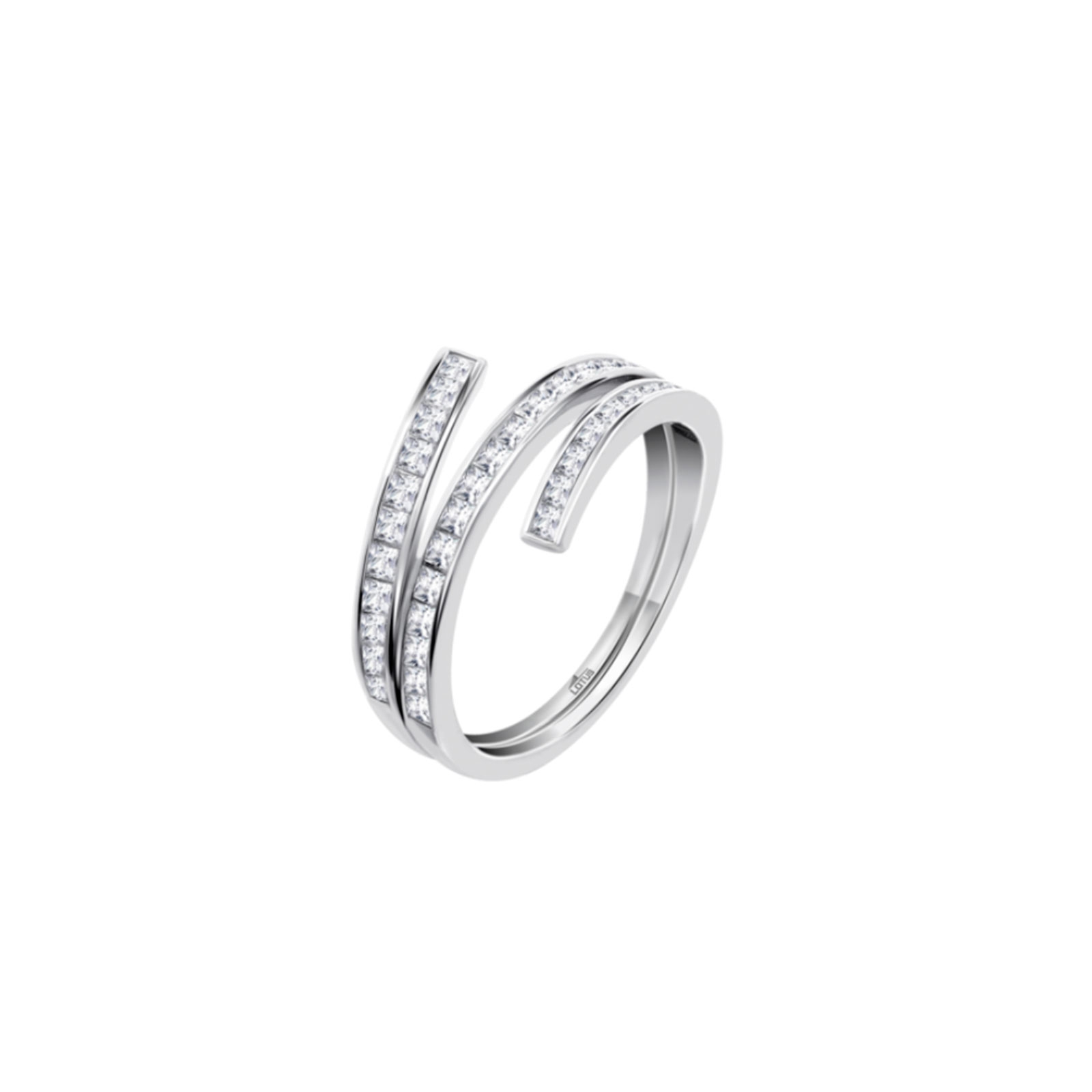 Anillo Lotus Mujer media alianza circonitas LP3731-3/11 Joyerías