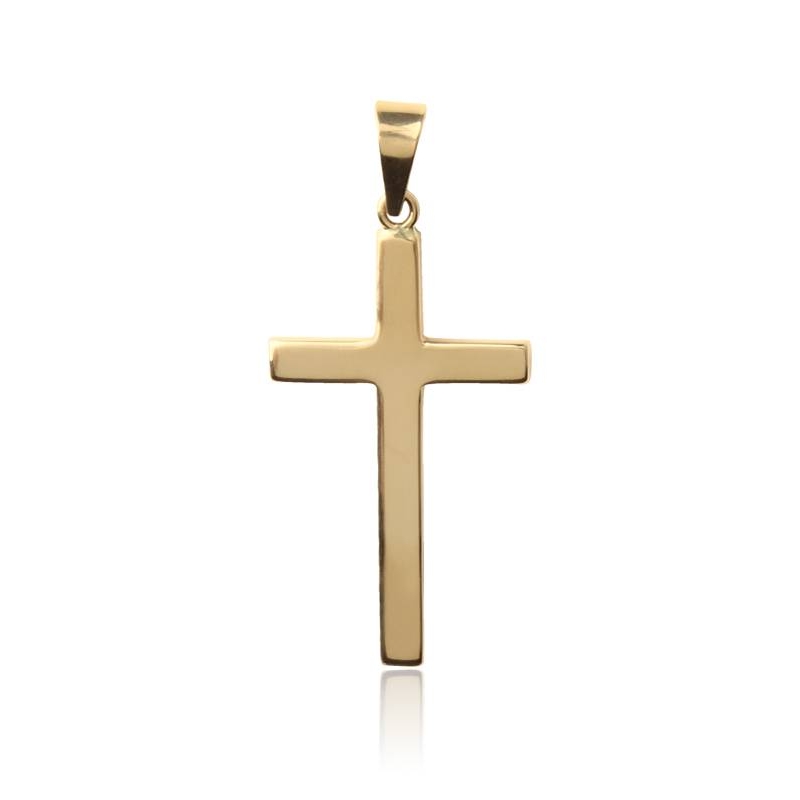 Cruz plana Oro 18k