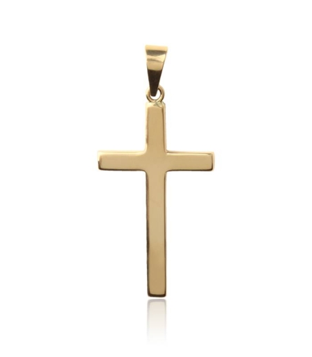 Cruz plana Oro 18k