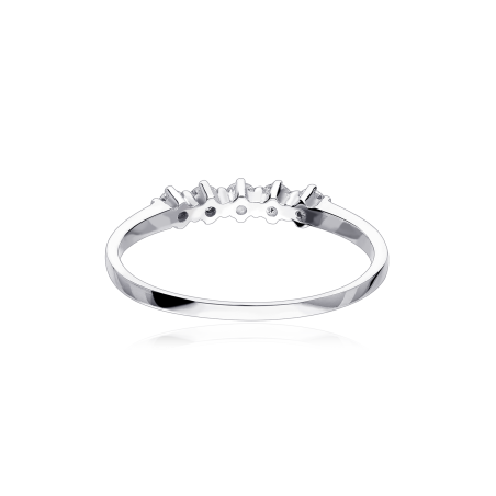 Anillo "Vicenza" Oro Blanco 18k y Diamantes 0.25 cts