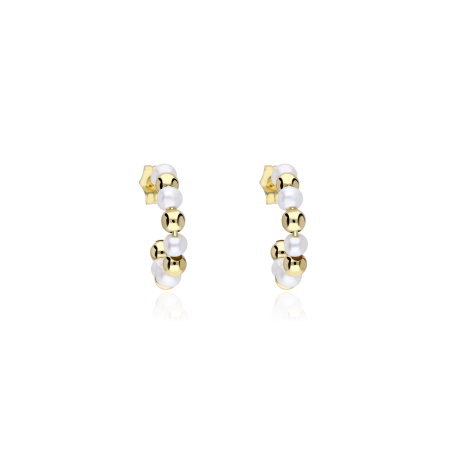 Pendientes Oro 18k y perlas "Bardineto"