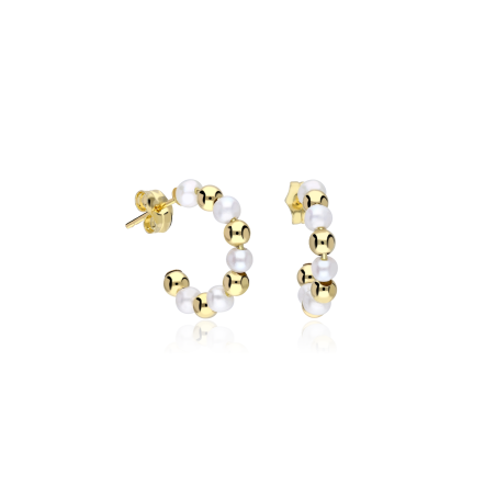 Pendientes Oro 18k y perlas "Bardineto"