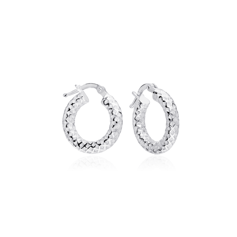 Pendientes Plata primera ley 17mm "Maybe"